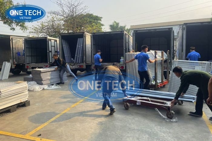 Onetech - đơn vị sản xuất kệ siêu thị giá rẻ Hưng Yên  