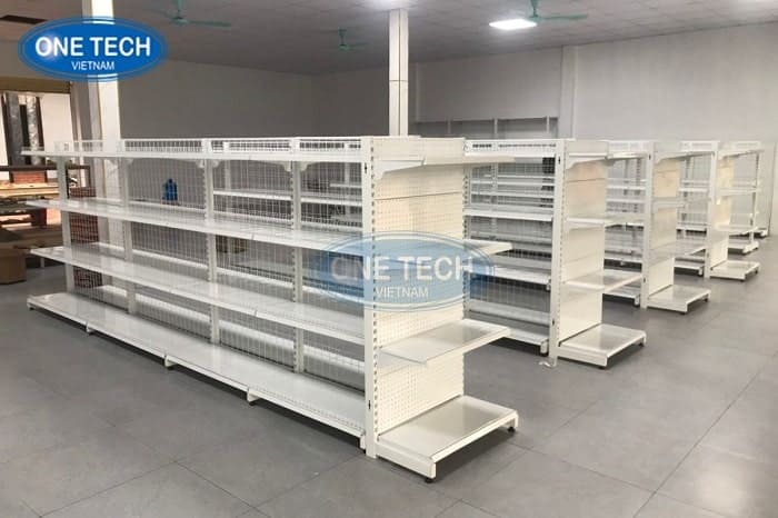 Hình ảnh lắp đặt đầu kệ siêu thị 