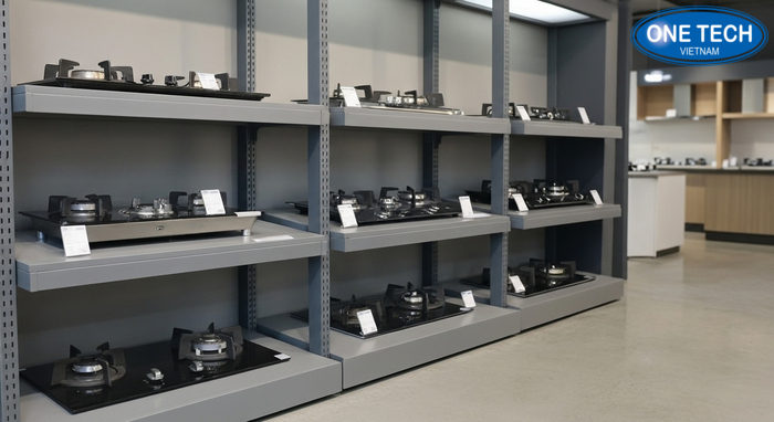 Gợi ý bố trí khu trưng bày bếp gas giúp khách dễ so sánh và lựa chọn