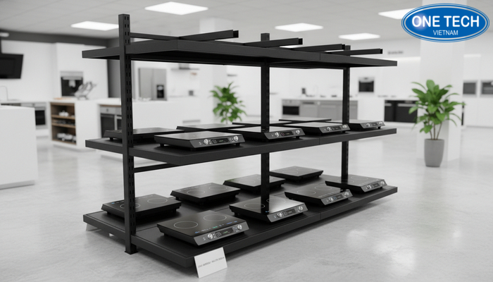 Cách tháo lắp kệ trưng bày bếp từ Hướng dẫn thao lắp kệ trưng bày bếp từ