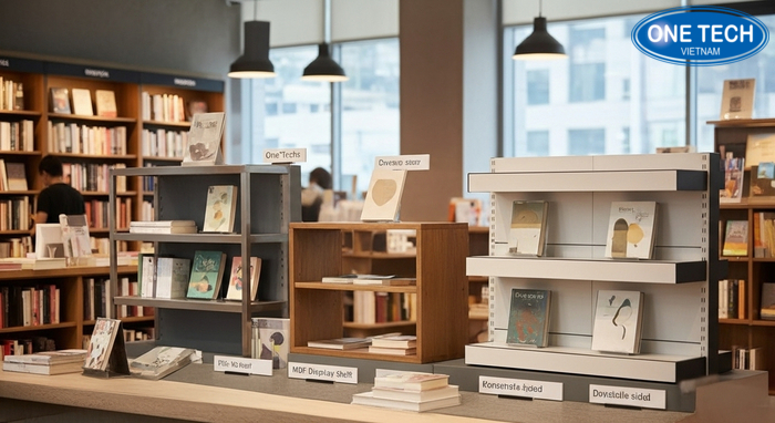 So sánh kệ gỗ tự nhiên, kệ inox, kệ MDF và kệ 2 mặt theo nhu cầu sử dụng