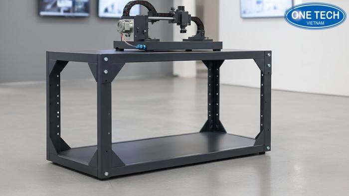 Bản vẽ thiết kế kệ trưng bày máy công nghiệp tiêu chuẩn