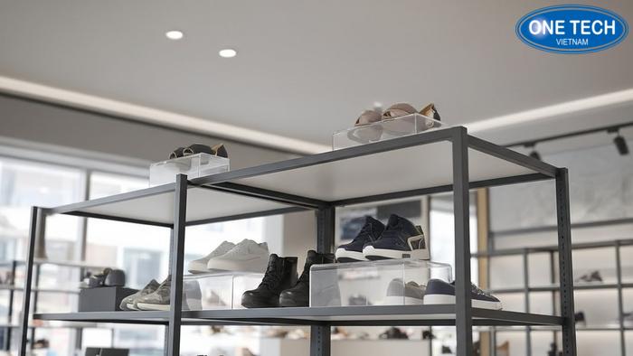 Bản vẽ kích thước tiêu chuẩn của kệ trưng bày giày dép