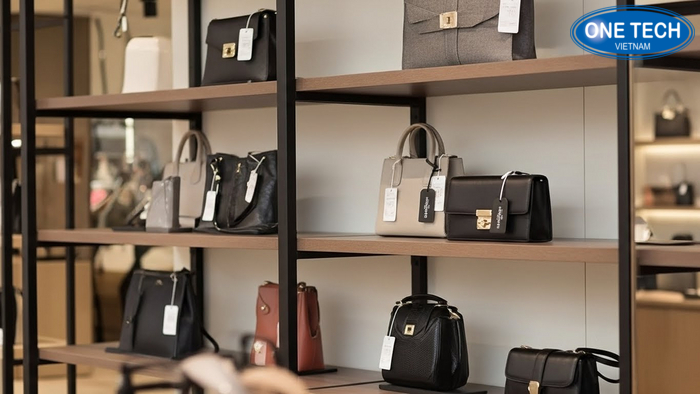 Ví dụ tag giá và nhãn thương hiệu gọn đẹp không che sản phẩm