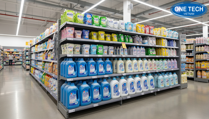 Tiêu chí chọn kệ trưng bày nước giặt Bảng so sánh tiêu chí chọn kệ trưng bày nước giặt theo nhu cầu cửa hàng