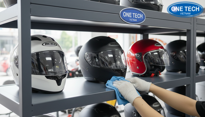 Hướng dẫn vệ sinh kệ để mũ bảo hiểm đúng cách để tăng tuổi thọ