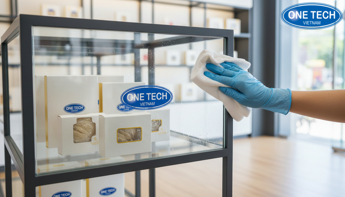 Các bước vệ sinh tủ kính trưng bày yến sào Các bước vệ sinh tủ kính trưng bày yến sào