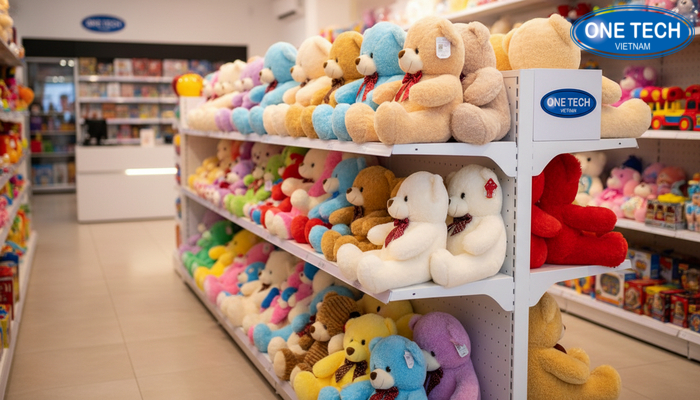 Mau ke trung bay gau bong duoc ua chuong tai Hung Yen