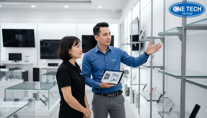 Khảo sát tư vấn giá kệ trưng bày điện máy Quy trình khảo sát và tư vấn thiết kế giá kệ trưng bày điện máy