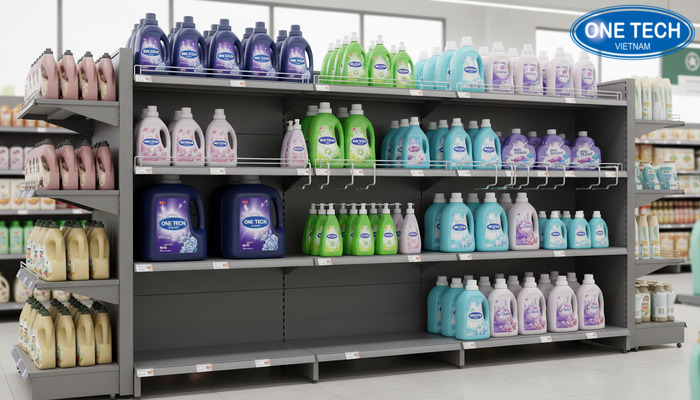 Minh hoa quy trinh san xuat ke sieu thi tai xuong