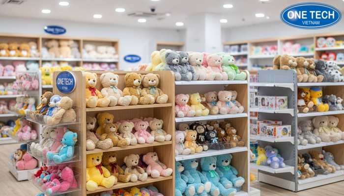 So sanh cac loai ke trung bay gau bong pho bien