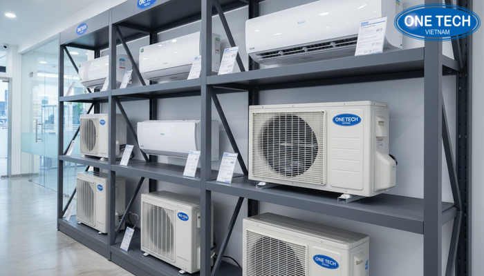 Tiêu chí chọn kệ trưng bày điều hoà theo tải trọng và mặt bằng