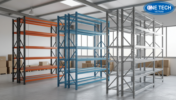 Bảng giá tham khảo kệ pallet theo vật liệu sắt nhựa inox và tải trọng