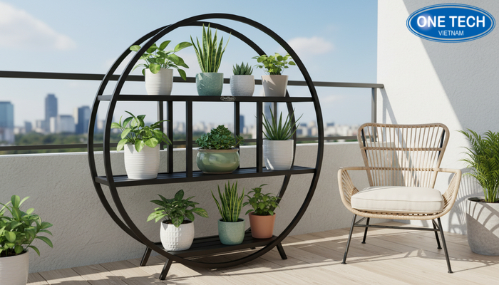 Ứng dụng kệ để cây cảnh đẹp giá tốt trong căn hộ và ban công