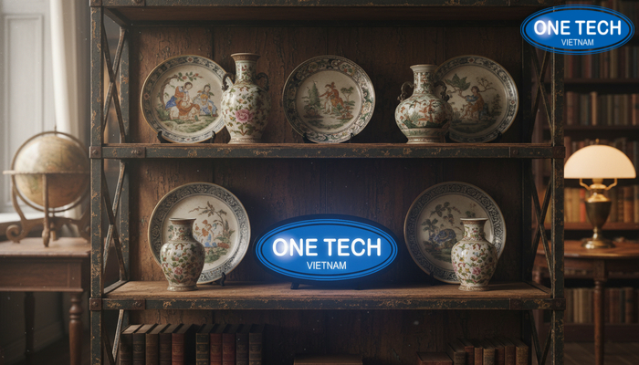 Kệ giả cổ trưng bày gốm sứ Kệ giả cổ phong cách vintage phù hợp trưng bày đồ gốm sứ cổ