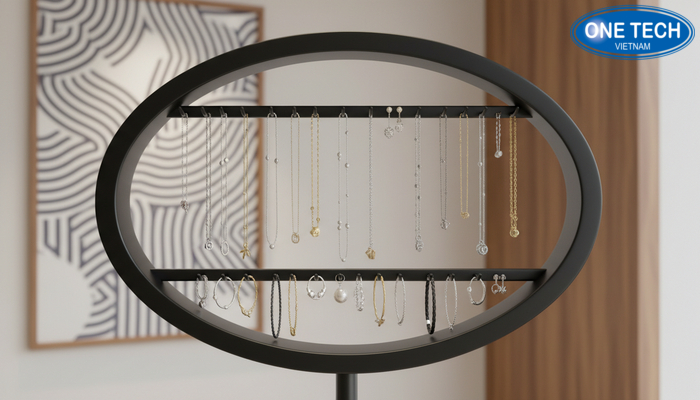 Móc treo phụ kiện trang sức trên kệ trưng bày