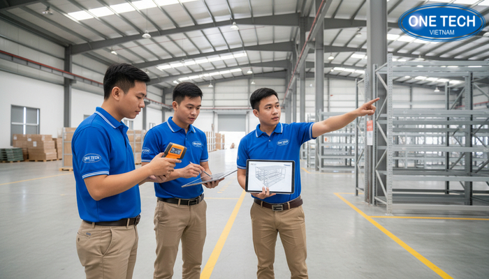 Tư vấn kệ con lăn theo mặt bằng kho Khảo sát mặt bằng kho tại Hưng Yên để tư vấn cấu hình kệ con lăn phù hợp