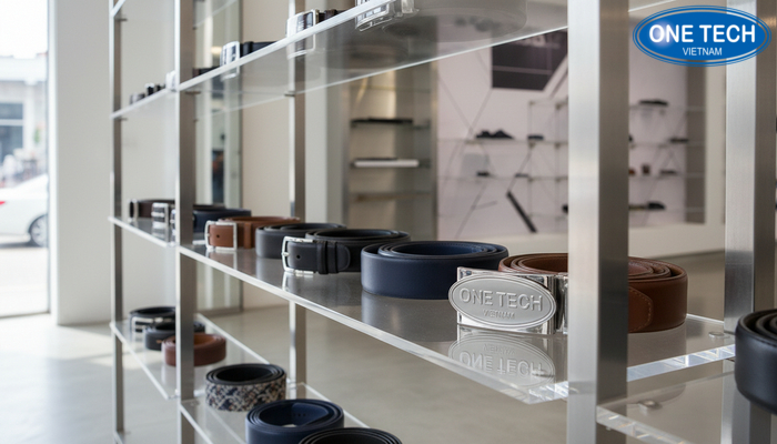Địa chỉ mua kệ trưng bày thắt lưng tại Hưng Yên Không gian trưng bày mẫu kệ tại OneTech Kệ siêu thị Hưng Yên