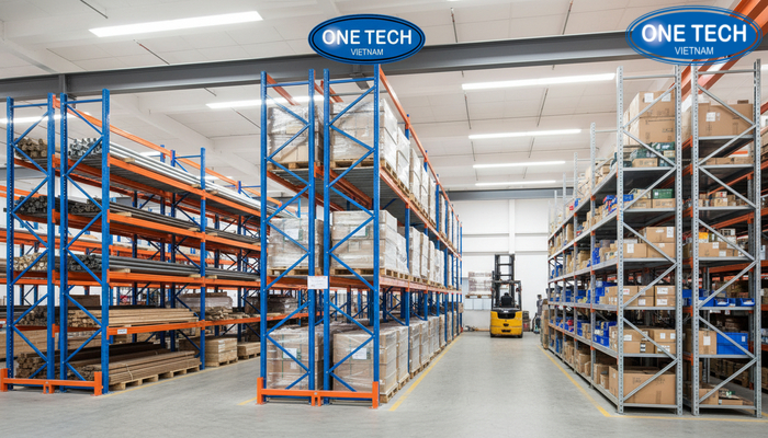 So sánh kệ tay đỡ với kệ pallet và kệ V lỗ theo ứng dụng và khả năng bốc xếp