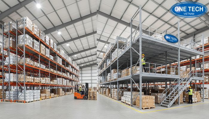 So sánh hiệu quả sử dụng diện tích giữa kho truyền thống và kho lắp kệ sàn Mezzanine