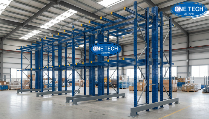 Hình minh họa thuật ngữ tay đỡ cột đứng thanh giằng và chân đế của kệ tay đỡ