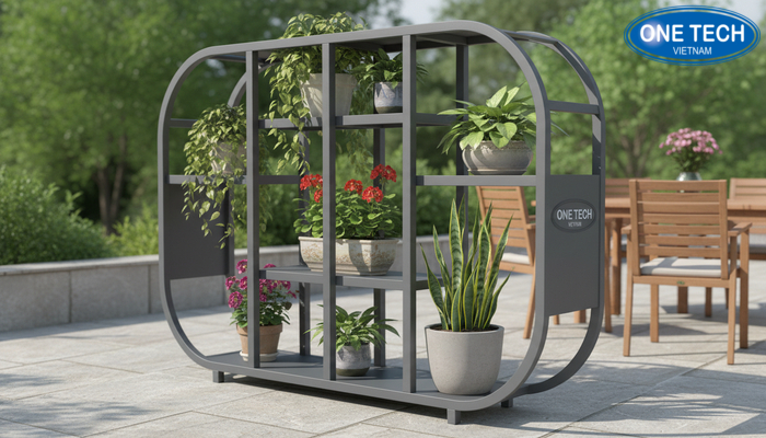 Tiêu chí chọn kệ trưng bày cây cảnh: chịu lực, chống ẩm, đúng kích thước