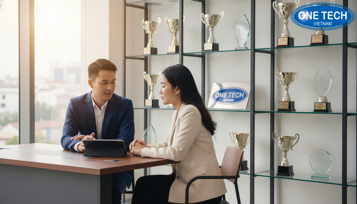 Tư vấn thiết kế kệ trưng bày cúp theo yêu cầu tại Hưng Yên