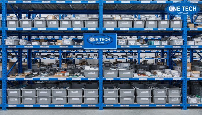 Kệ selective cho kho linh kiện Ứng dụng kệ selective trong kho linh kiện điện tử