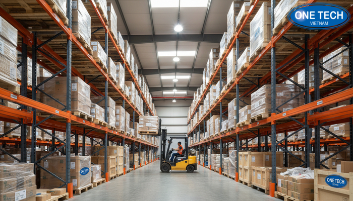 Hệ thống kệ kho logistics dạng selective Ứng dụng kệ selective trong kho logistics