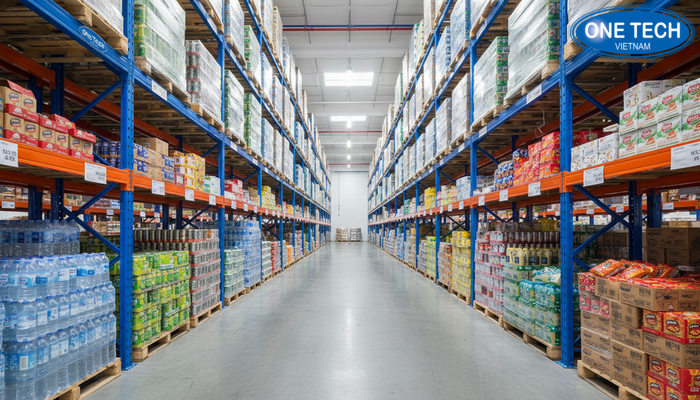 Kệ selective cho kho thực phẩm Ứng dụng kệ selective trong kho thực phẩm, đồ uống