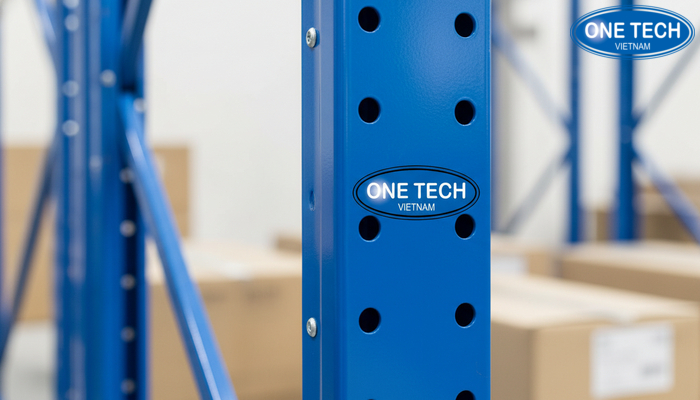 Bề mặt thép và sơn tĩnh điện của kệ Push Back giúp chống gỉ và tăng độ bền