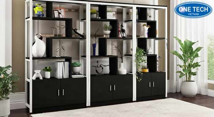 Vị trí đặt kệ trưng bày cây cảnh trong phòng khách hài hòa nội thất