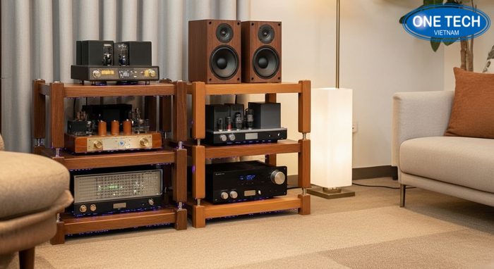 Kệ để amply đa năng 2 tầng Kệ sàn 2 tầng để loa và amply