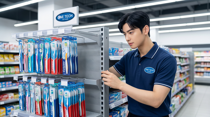 Bảo trì kệ trưng bày bàn chải đánh răng Bảo trì kệ trưng bày bàn chải đánh răng giúp tăng tuổi thọ