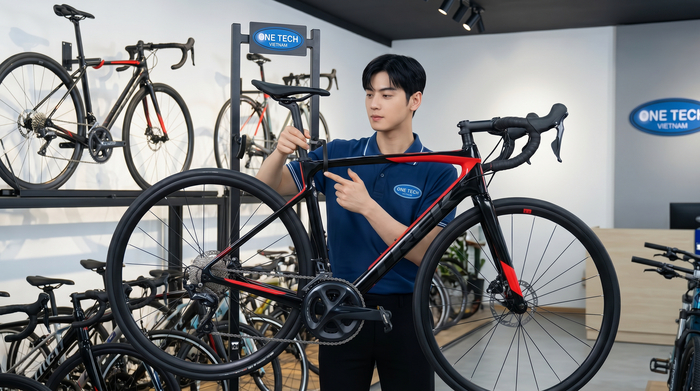 Hướng dẫn treo xe đạp đúng cách trên kệ trưng bày