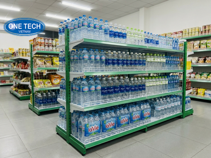 Lợi ích khi sử dụng kệ trưng bày nước suối Hưng Yên