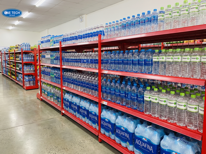 Các loại kệ trưng bày nước suối phổ biến tại Hưng Yên