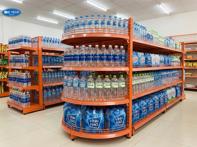 Một số lưu ý khi lắp đặt và sử dụng kệ trưng bày nước suối tại Hưng Yên